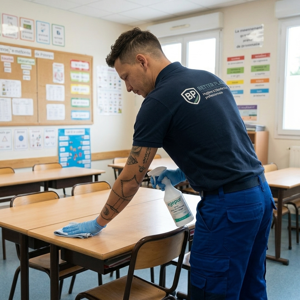 Nettoyage désinfection établissement scolaire Chartres — Better Place