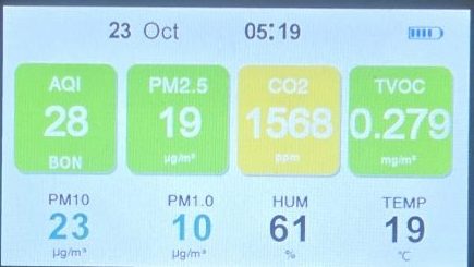 Mesure qualité de l'air avant traitement moisissure